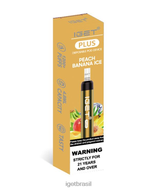 IGET Vape Shop mais B6X8236 sorvete de banana e pêssego