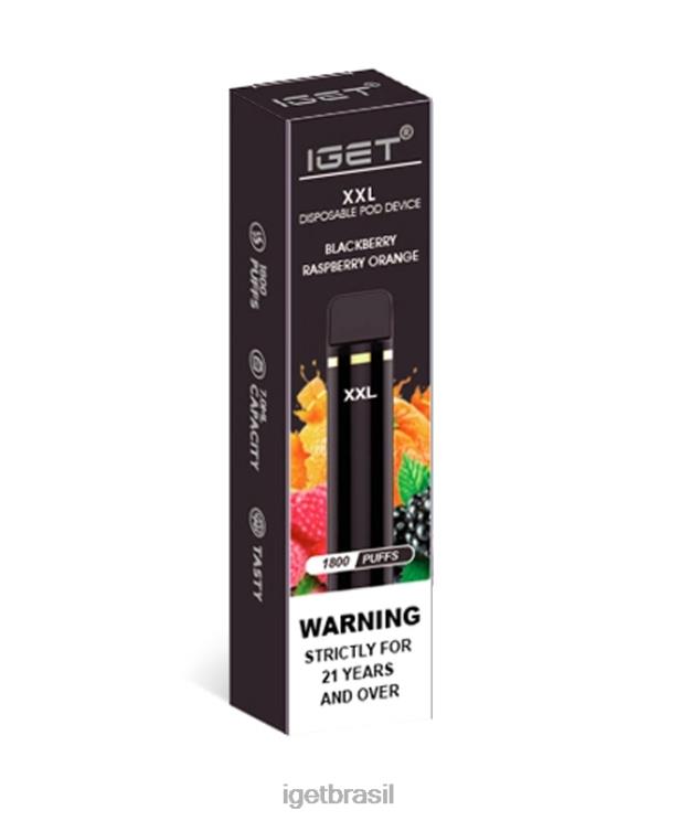 IGET Vape xxl B6X8244 amora framboesa laranja