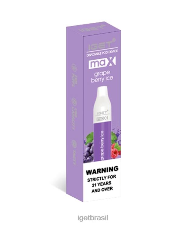 IGET Vape Shop máx. B6X8281 gelo de uva