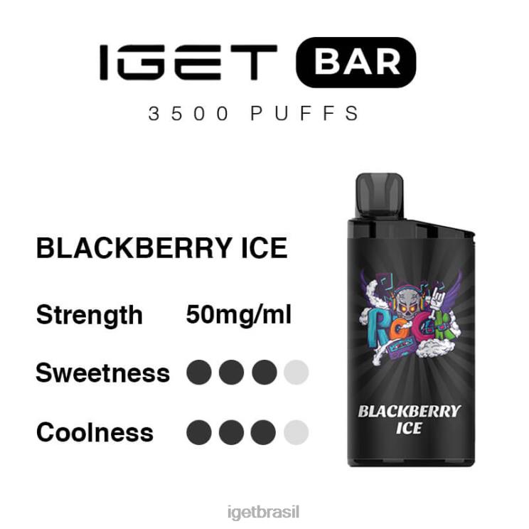 IGET Vape Shop barra 3500 baforadas B6X82301 gelo de amora