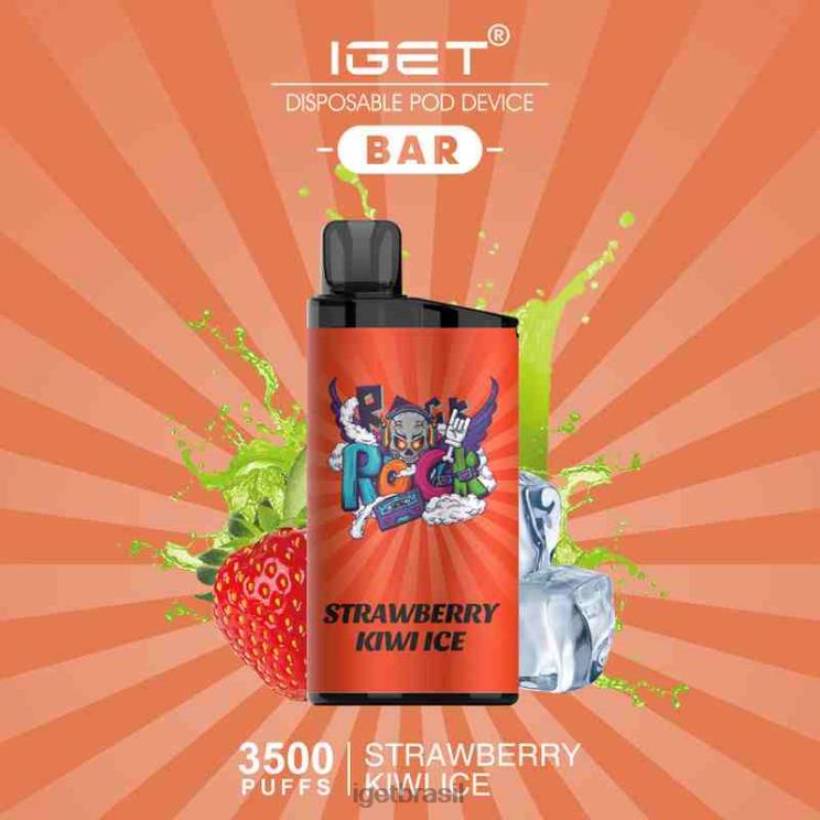 IGET Bar Shop barra - 3500 baforadas B6X82587 gelo de morango e kiwi