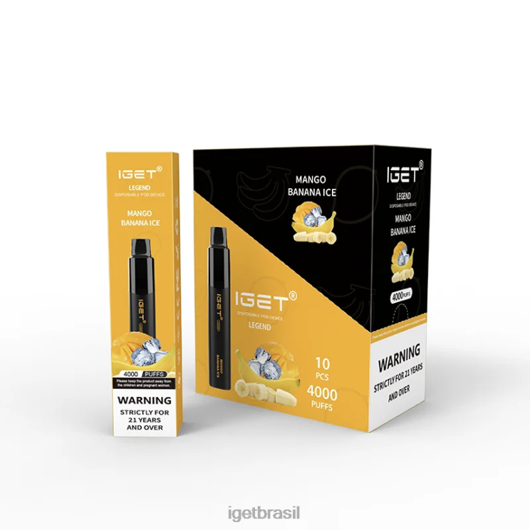 IGET Bar Shop lenda 4000 baforadas B6X82328 gelo de manga e banana