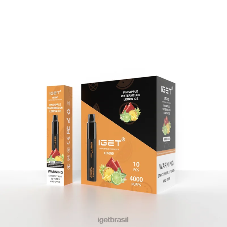IGET Store lenda 4000 baforadas B6X82333 abacaxi, melancia, limão, gelo
