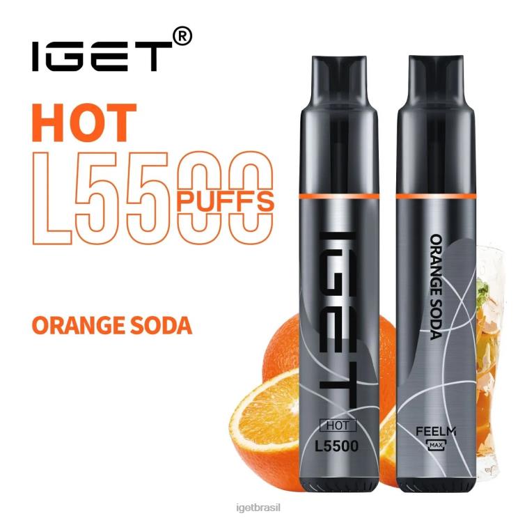 IGET Bar quente - 5.500 baforadas B6X82481 refrigerante de laranja