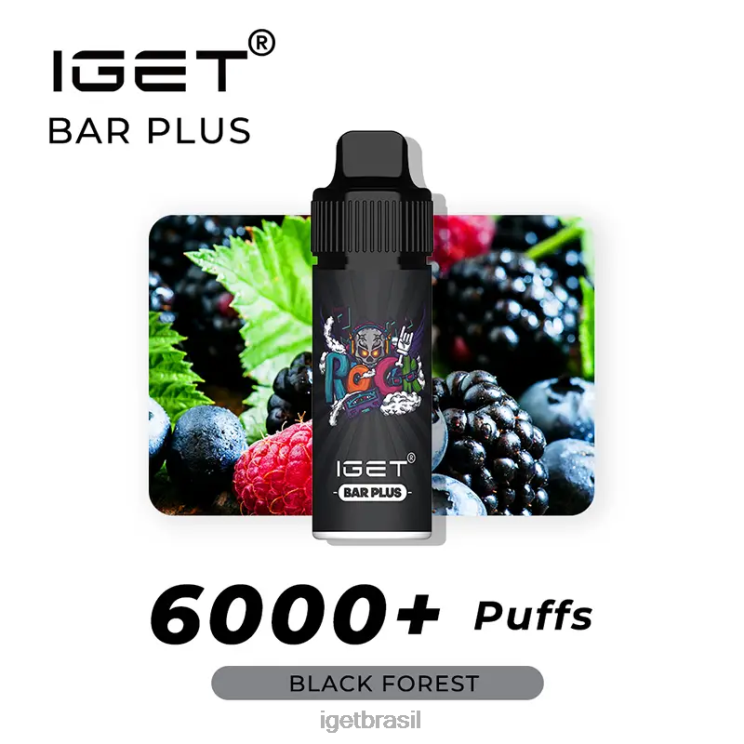 IGET Vape bar plus - 6.000 baforadas B6X82563 floresta Negra