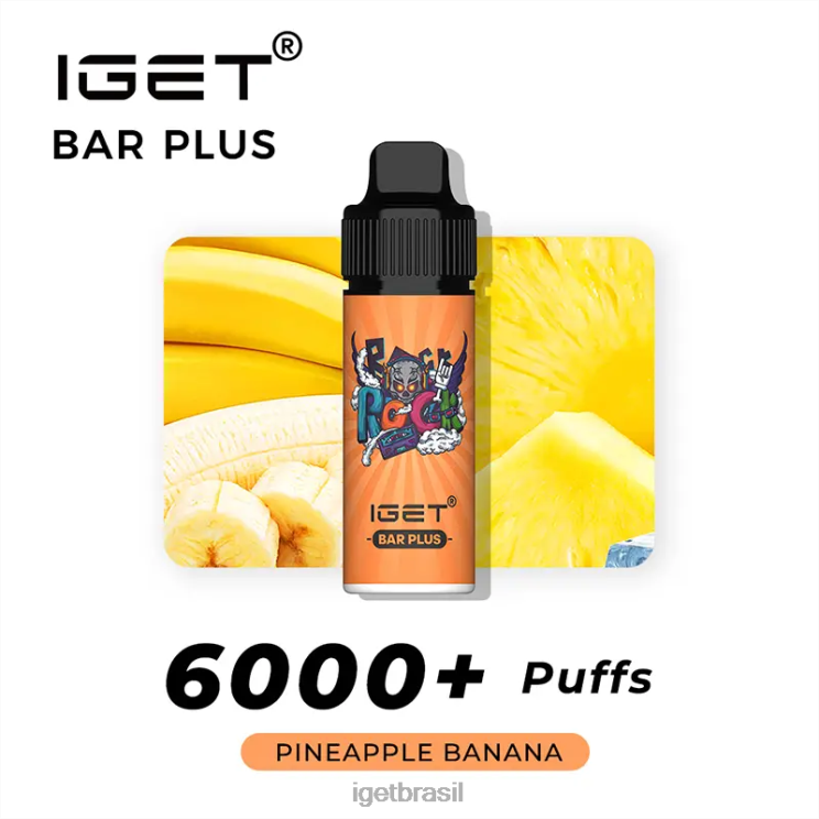 IGET Bar Sale bar plus - 6.000 baforadas B6X82600 banana abacaxi
