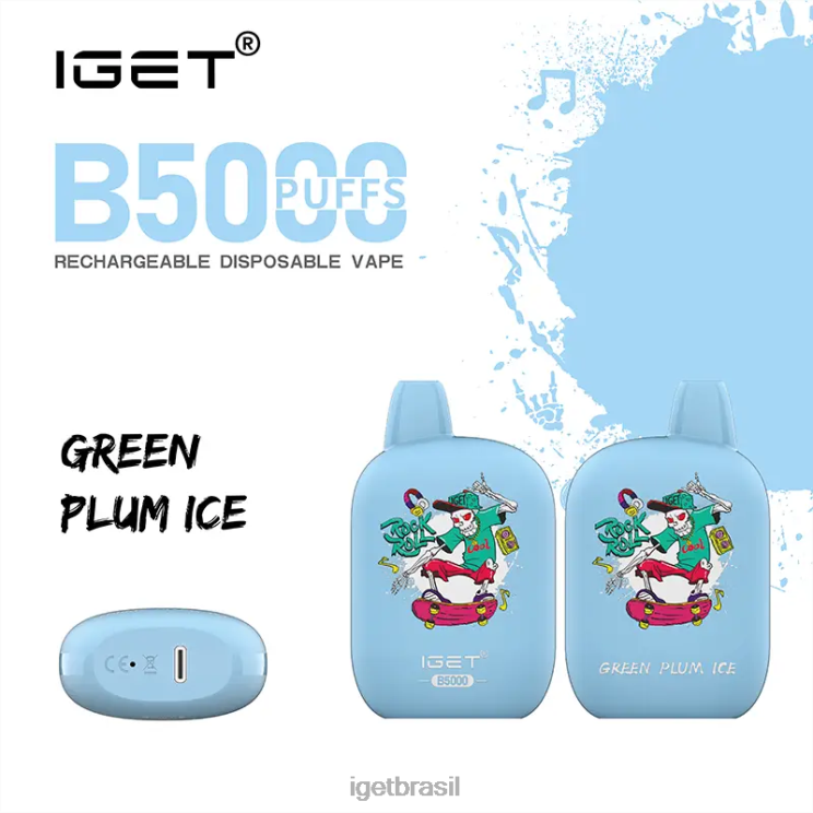 IGET Wholesale b5000 B6X82311 gelo de ameixa verde