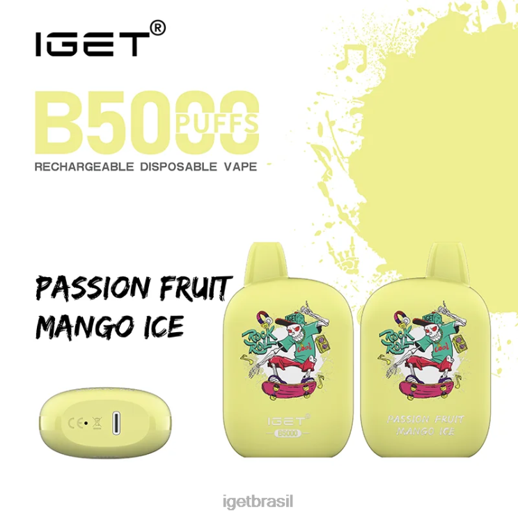 IGET Store b5000 B6X82312 gelo de manga e maracujá